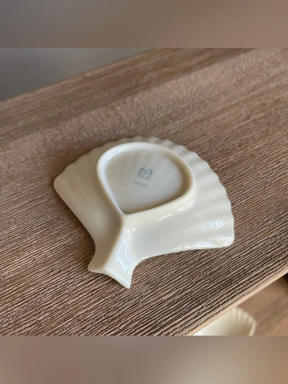 Vintage Set of 4 Lenox Nassau Ivory Seashell Dishes Mini 3.5” Coastal Trinket